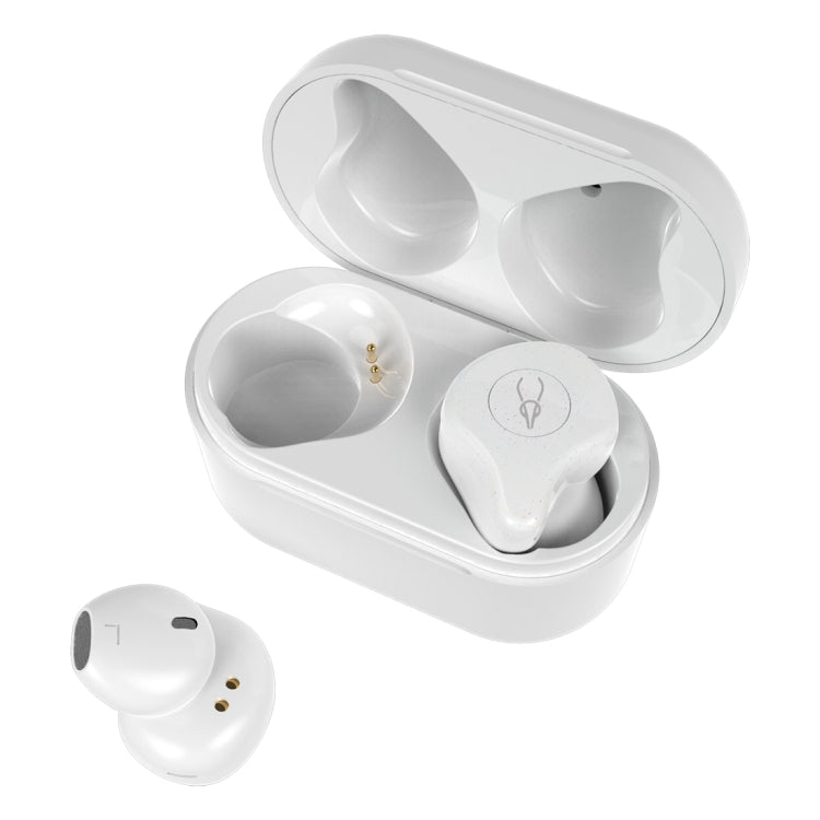 SABBAT X12PRO Mini Bluetooth 5.0 In-Ear Stereo Earphone with Charging Box, For iPad, iPhone, Galaxy, Huawei, Xiaomi, LG, HTC and Other Smart Phones(Moonlight White) by Sabbat