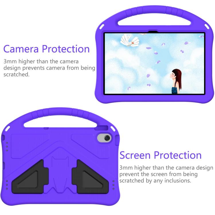 For Samsung Galaxy Tab A8 10.5 2021 X200 / X205 EVA Shockproof Tablet Case with Holder(Purple) by bashfashion