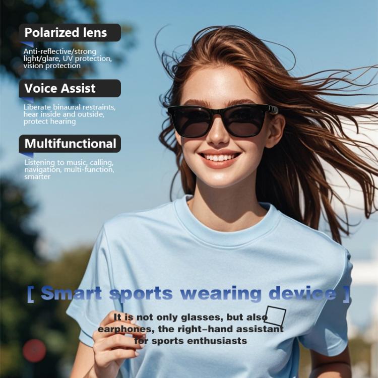 GS05 Smart Glasses, Support AI Smart Chip / Bluetooth Call / Remote Control Photography(Blue) by bashfashion