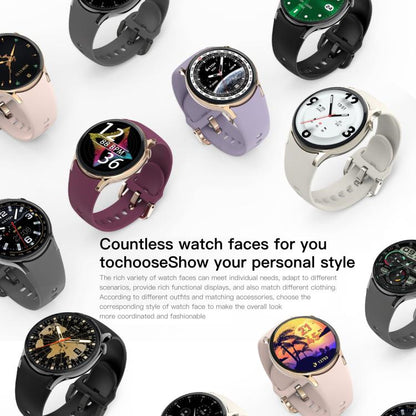 Sense 6 1.43 AMOLED Screen IP68 Waterproof Bluetooth Call Smartwatch Supports Health Monitoring(Starlight) by bashfashion