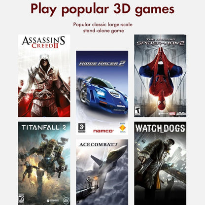 GD10 256G Built-In 60000+ Games Dual System Set-Top Box 3D Home 4K HD TV Game Console Box UK Plug(White) by ANBERNIC