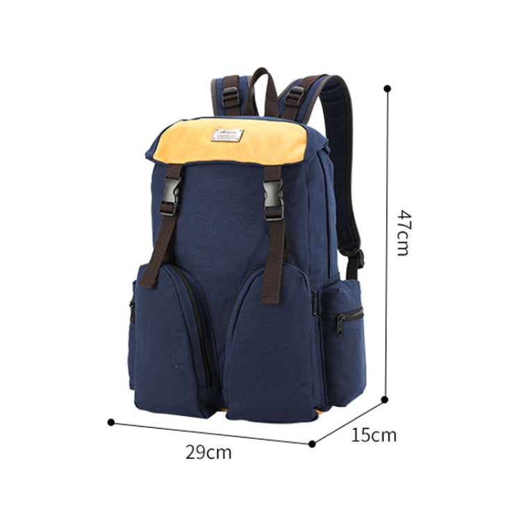 B0031 Mori Color Matching Backpack Wear-Resistant And Scratch-Resistant Computer Bag(Sapphire) by bashfashion