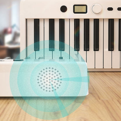 Wersi 88-Key Foldable Portable Electronic Piano Keyboard For Beginners Practice Piano, USB(White) by bashfashion