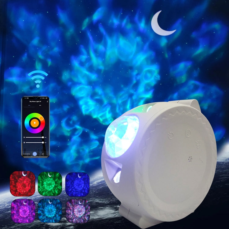 SC511 3 In 1 Watermark Starry Sky Projector Graffiti Smart Atmosphere Night Light, Light color: Black WiFi by bashfashion