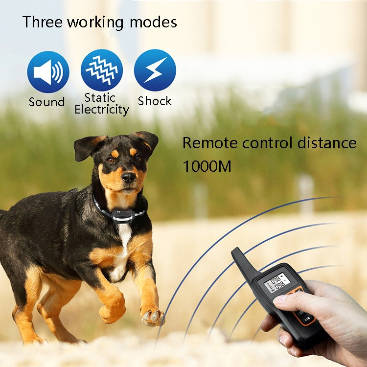 PaiPaitek PD529 Remote Control Dog Training Device Voice Control Anti-Barking Device Dog Training Device(Black) by PaiPaitek
