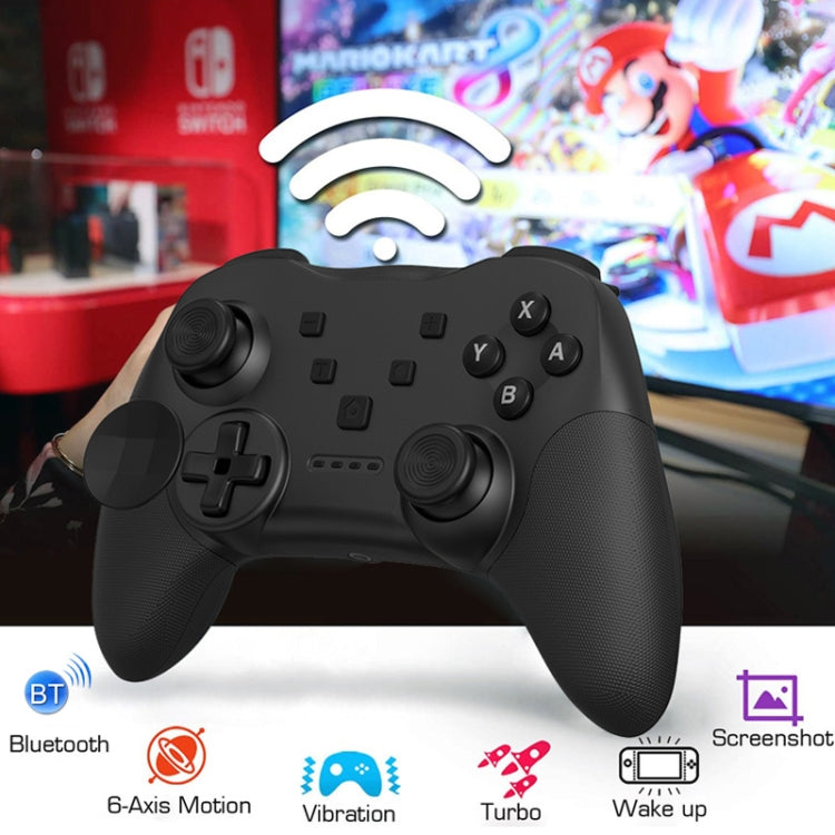 MB-S819 Wireless Bluetooth Game Console Handle With Wake-Up Vibrating Gyroscope For Nintendo Switch(Black) by bashfashion