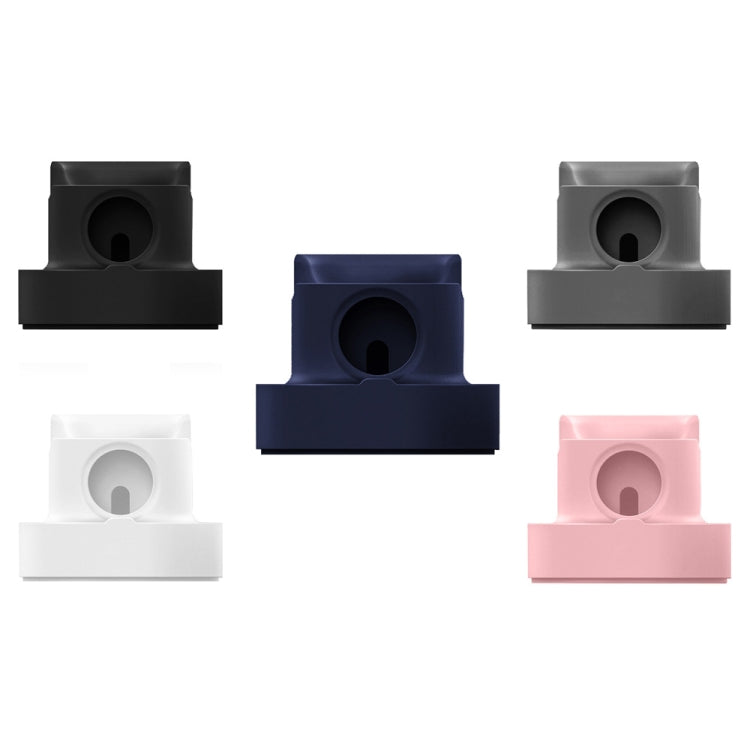 2 In 1 Smart Watch Charging Bracket Desktop Silicone Watch Charging Stand For Apple Watch(Grey) by bashfashion