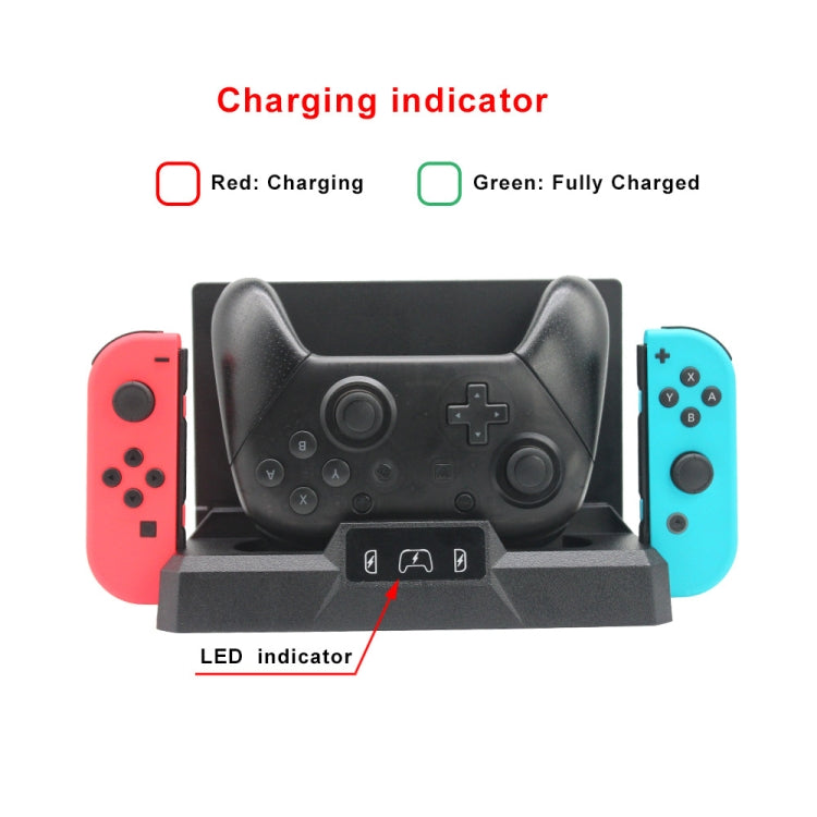 Multifunctional Game Console Handle Charging Base Storage Bracket For Nintendo Switch by bashfashion