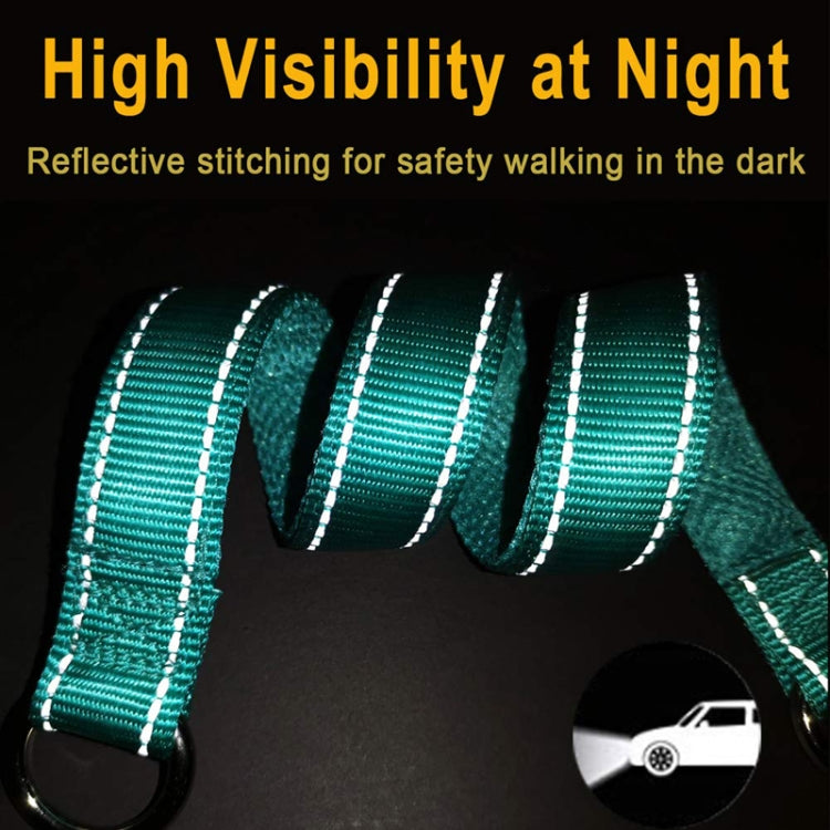 Nylon Reflective Filament P Chain Adjustable Size Collar(Black) by bashfashion