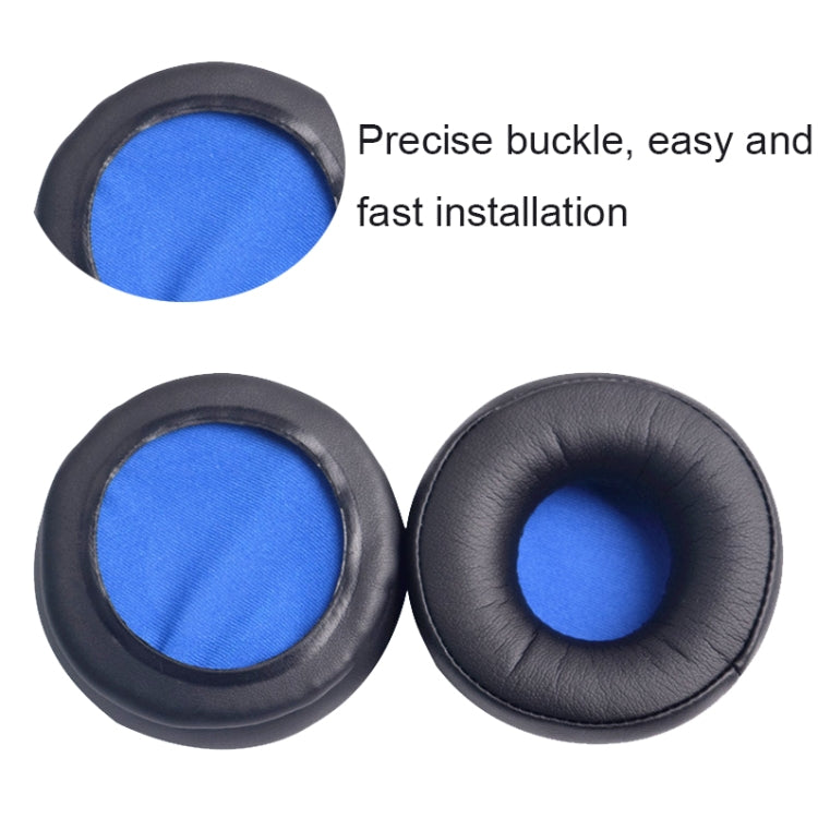 2 PCS Breathable Headphone Case Ear Pads For Audio-Technica ATH-FC7/FC700/FC707/FC5/RE70(Blue Net) by bashfashion