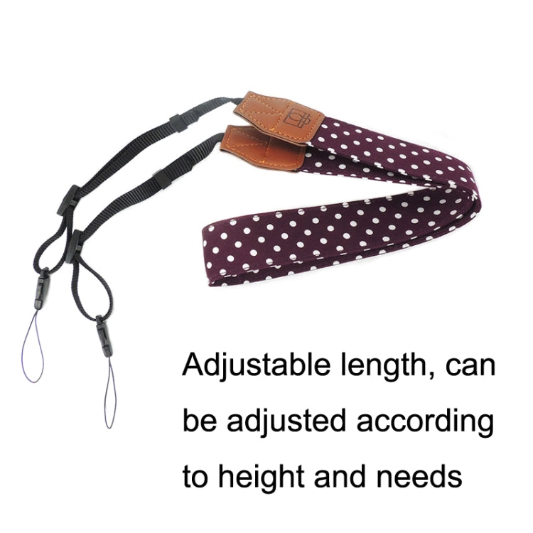 Multi-color Shoulder Neck Strap SLR Retro Camera Shoulder Strap(Wine Red) by bashfashion