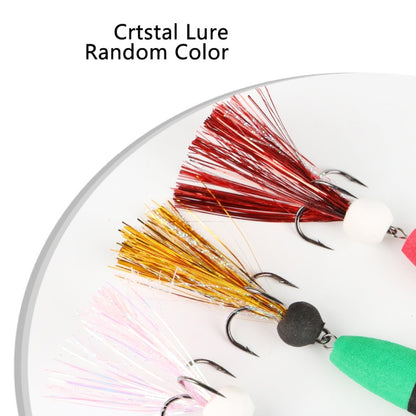 W.P.E PMG-M Foam Hook Soft Worm Bait Three Anchor Hook Fake Lures, Size: M(30) by W.P.E