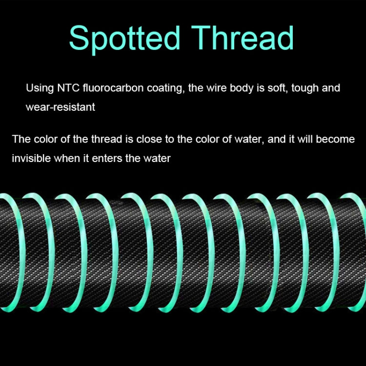 2pcs Outdoor Fishing Anti-tangle Spotted Invisible Line Set with Scale, Size: 6.3m(1.0) by bashfashion