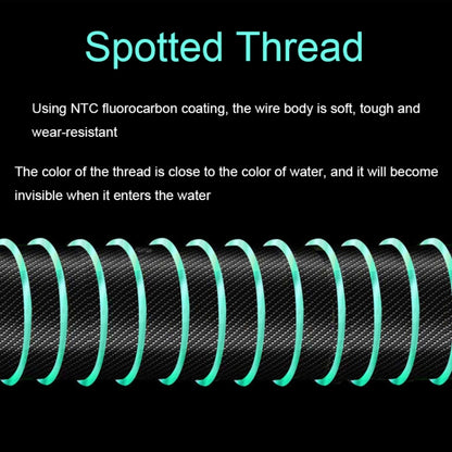 2pcs Outdoor Fishing Anti-tangle Spotted Invisible Line Set with Scale, Size: 6.3m(1.0) by bashfashion