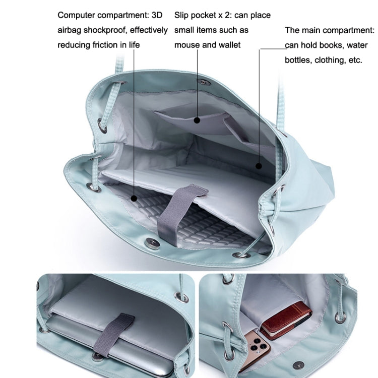 For Apple Macbook Shoulder / Handheld / Messenger Computer Bag, Size: Large(Navy+Black Mouse Pad) by bashfashion