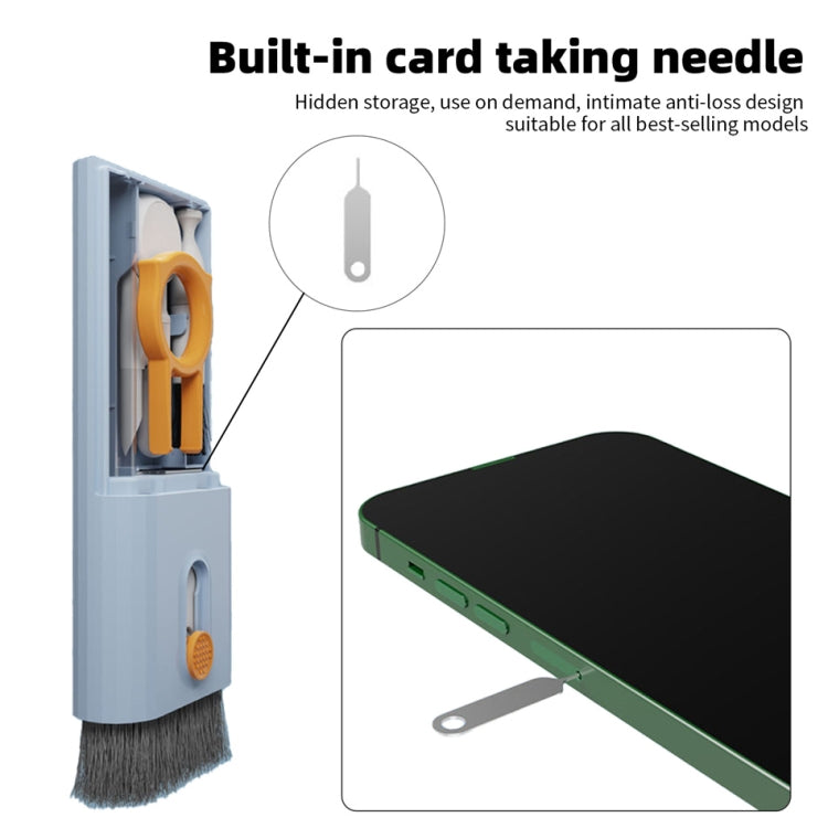 Q6S 10-in-1 Bluetooth Headphone Cleaning Pen Mobile Computer Keyboard Screen Digital Camera Cleaning Kit(Blue) by bashfashion