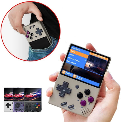Miyoo Mini Plus 3.5 Inch IPS Screen Retro Handheld Game Console 32GB 9K Games(White) by bashfashion