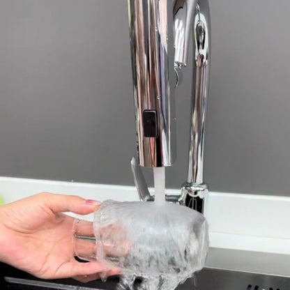 Multi-functional Flying Rain Waterfall Spout Connector Kitchen Faucet Splash Universal Swivel Bubbler, Color: Silver by bashfashion