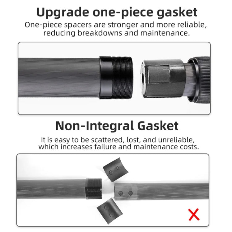 BEXIN RC254+LH-28 Carbon Fiber Portable Folding Tripod SLR Camera Low Gravity Center Gimbal Photography Bracket by BEXIN