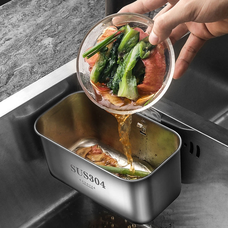 Kacheeg Food Residue Filtering And Drainage Rack For Tanks Sink Storage Trash Shelf, Style: Extended Black by Kacheeg