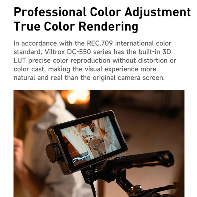 VILTROX DC550 Touch Model 5.5 Inch Camera Studio Monitors 4K HDMI 3D LUT Director Monitor by VILTROX