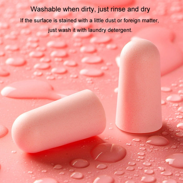 60pcs /Box Memory Foam Earplugs Student Dormitory Sleeping Noise Reduction Soundproof Earplugs(Pink) by bashfashion