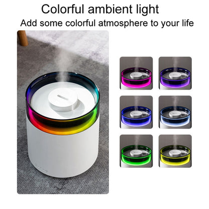 H10 Home Portable Office Aromatherapy Diffuser Running Horse Night Light Large Fog Humidifier(White) by bashfashion