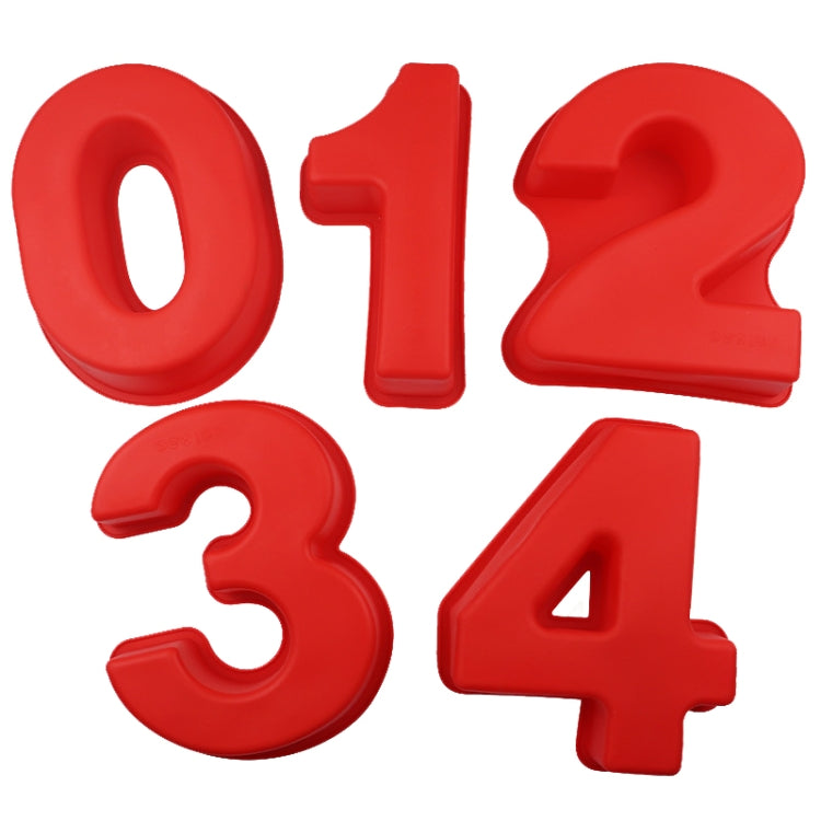 Digital Silicone Cake Baking Mold DIY Making Cookie Mould, Specification: Number 6 by bashfashion