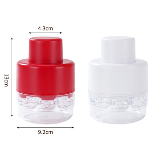 Seven-hole Press-type Cherry Core Remover Red Date Core Remover(White) by bashfashion