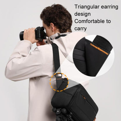 Cwatcun D133 Camera Chest Bag Multi-functional Handheld Slanting Cross Shoulder Camera Casual Bag, Color: Large Black by Cwatcun