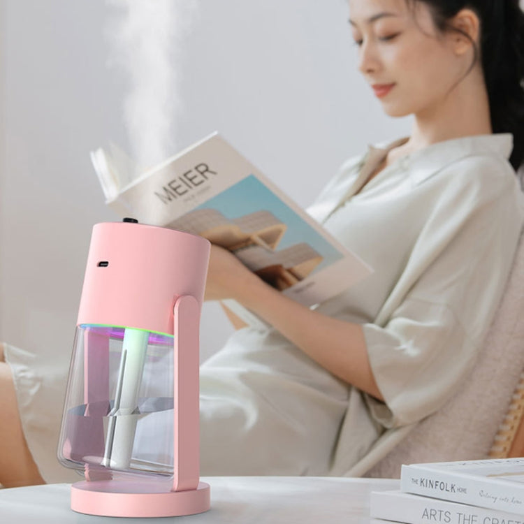 280ml Star Projection Light Humidifier USB Car Diffuser Humidifier Household Hydrating Atomizer, Color: Rotating Pink by bashfashion