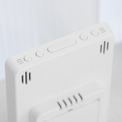 Multifunctional Temperature / Humidity Display Electronic Alarm Clock, Color: Orange White by bashfashion