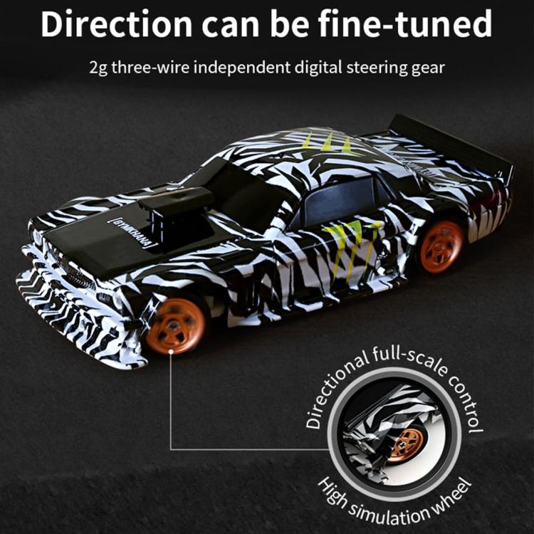 1:43 Full Scale Mini 4WD Drifting Charging Remote Control Car, Color: 4301G Black Mustang With Gyroscope by bashfashion
