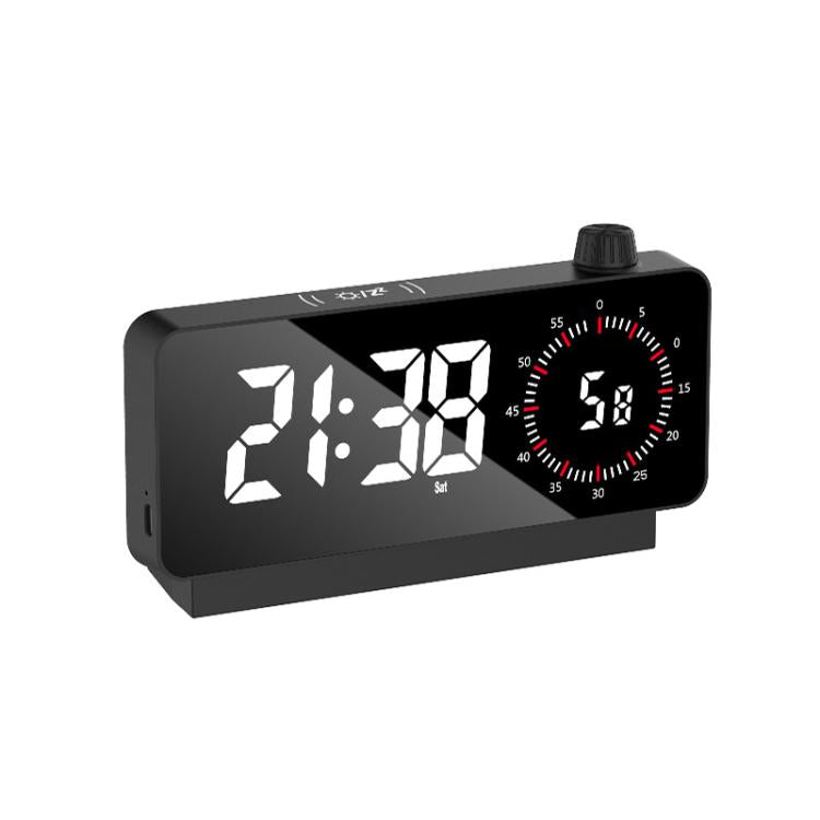Multi-Functional LED Screen Mirror Charging Alarm Clock Reminder Visual Timer(Black) by bashfashion