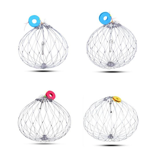 Diameter 72cm/20 Strands Automatically Retractable Crab Cage Wire Crab Opening And Closing Cage by bashfashion