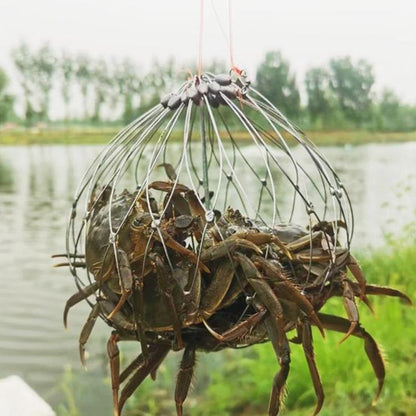 Diameter 72cm/20 Strands Automatically Retractable Crab Cage Wire Crab Opening And Closing Cage by bashfashion