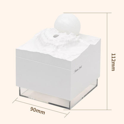 Moonfall Humidifier Aroma Diffuser Large Fog With Night Light Desktop Ornament(Black) by bashfashion
