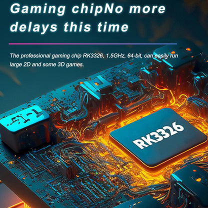 Portable Open Source GBA/FC Arcade Handheld Game Console, Size: 128G(White) by bashfashion