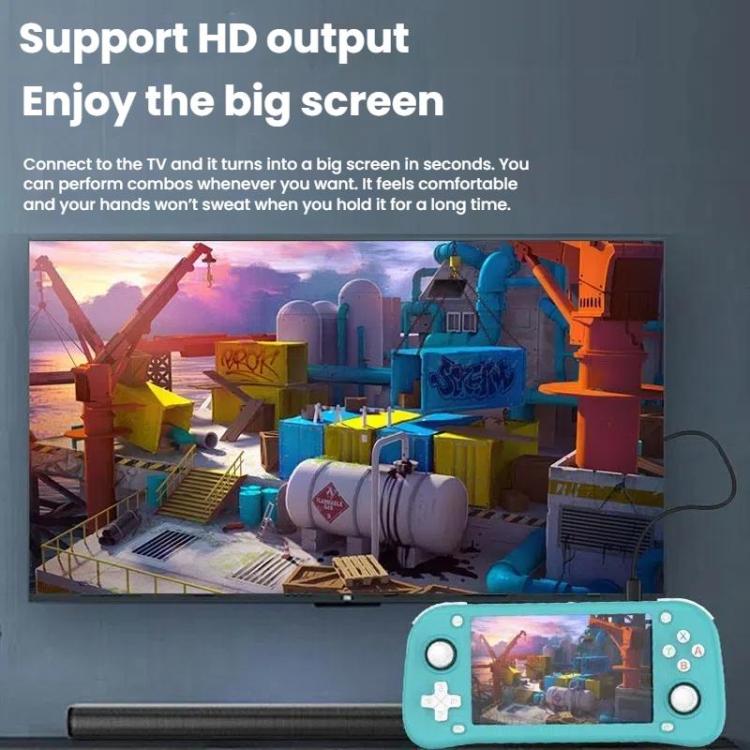 XF43 Retro Handheld Game Console Open Source 4.3 Inch Large Screen Gaming Video Players Console 64G(White) by bashfashion