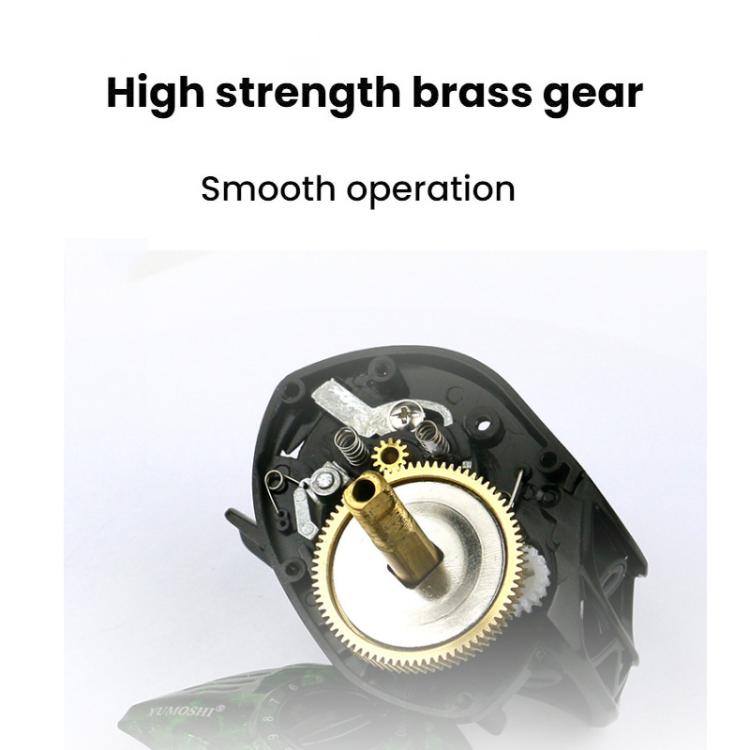 YUMOSH EQC201 Left Hand Baitcasting Fishing Reel 6.3:1 Gear Ratio With Magnetic Brake System, 12-Setting Adjustable by YUMOSH